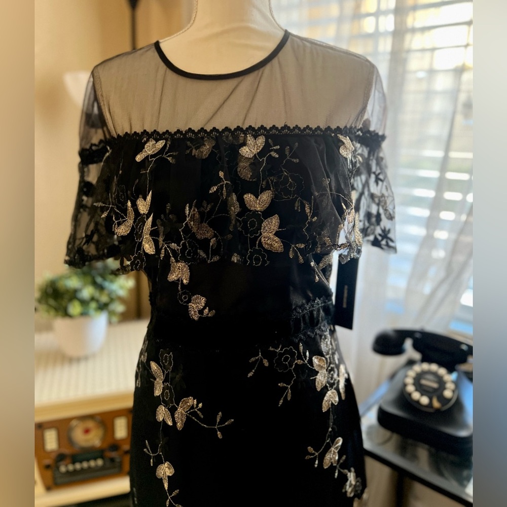 Elegant black Lulu’s party dress.